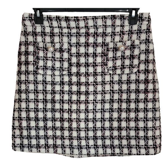 NWT Maison d' Amelie Paris Plaid Skirt - Picture 1 of 6